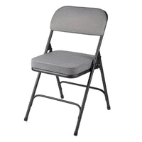 Hampden Furnishings Bernadine Collection Chaise pliante rembourrée de luxe en tissu, lot de 2