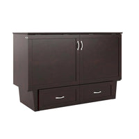 Lit escamotable coffre Chelsea Queen avec matelas