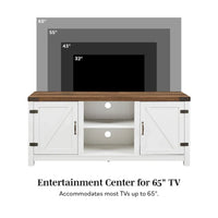 Meuble TV avec porte de grange Middlebrook Firebranch 58 pouces