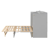 Nestfair Lit escamotable taille Full avec grands tiroirs
