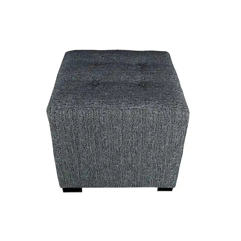 MJL Furniture Text2 Olivia ottoman carré capitonné 4 boutons