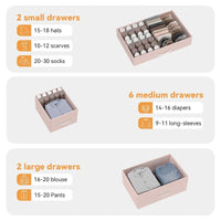 Commode de chambre avec 10 grands tiroirs pour meuble TV long 55 - 55 pouces