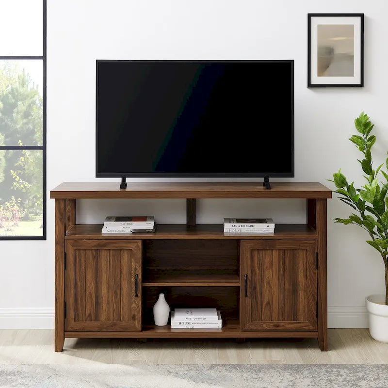 Meuble TV haut Middlebrook 58 pouces à portes rainurées