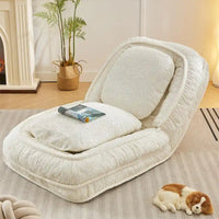 Canapé moelleux, 5 positions réglables, assise, sommeil, pliage, adapté à la chambre ou au salon