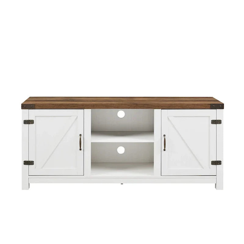 Meuble TV avec porte de grange Middlebrook Firebranch 58 pouces
