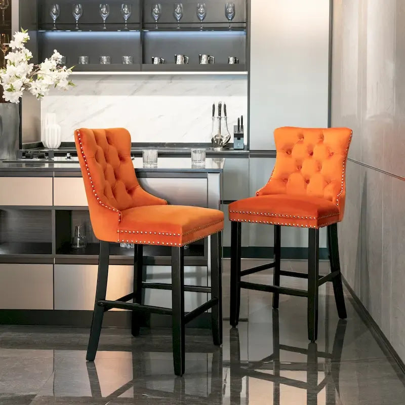 Chaises de bar style loisir, lot de 2