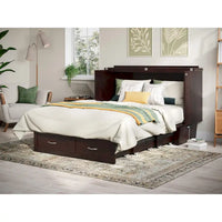 Lit escamotable coffre Chelsea Queen avec matelas