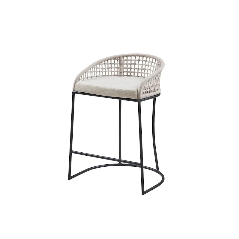 Madison Park Carmel Tabouret de comptoir tressé 25