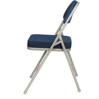 Hampden Furnishings Bernadine Collection Chaise pliante rembourrée de luxe en tissu, lot de 2