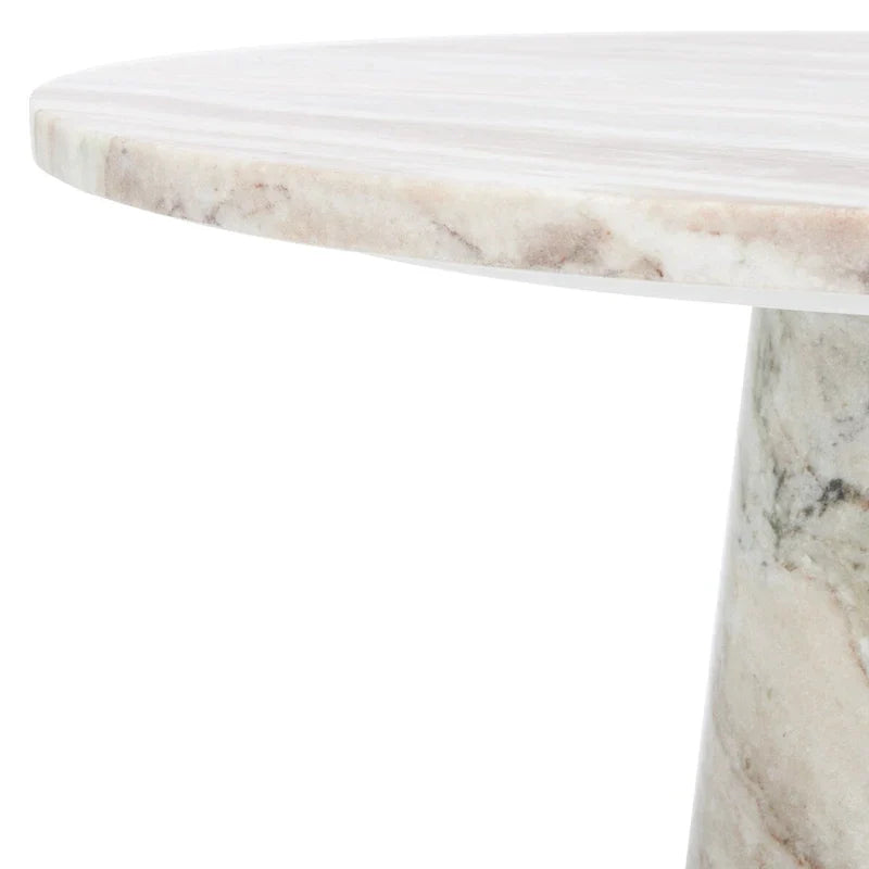 SAFAVIEH Couture Ghicu table d'appoint ronde haute en marbre - 22 po L x 21 po P x 24 po H - 21Lx21Px24H