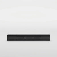 Meuble TV minimaliste avec tiroirsConsole multimédia en bois massif avec placards, porte abattante, placage noyer, entièrement assemblé