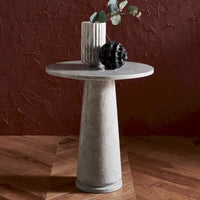 SAFAVIEH Couture Ghicu table d'appoint ronde haute en marbre - 22 po L x 21 po P x 24 po H - 21Lx21Px24H