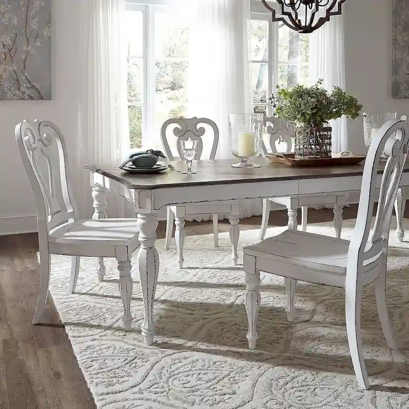 Magnolia Manor Chaise à dossier ajouré (lot de 2)