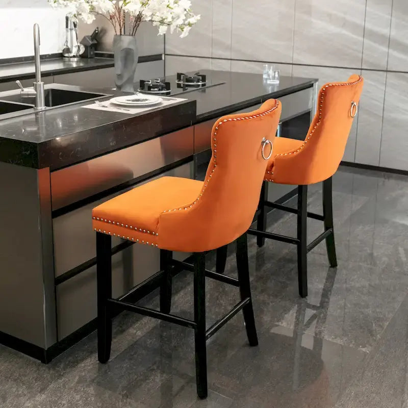 Chaises de bar style loisir, lot de 2