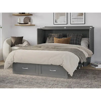 Lit escamotable coffre Chelsea Queen avec matelas
