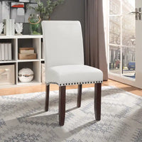 Chaise Parsons Copper Grove Five Bridge Eco en similicuir avec clous