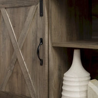 Meuble TV d'angle Middlebrook avec porte de grange coulissante de 52 pouces