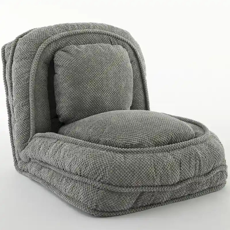 Canapé moelleux, 5 positions réglables, assise, sommeil, pliage, adapté à la chambre ou au salon