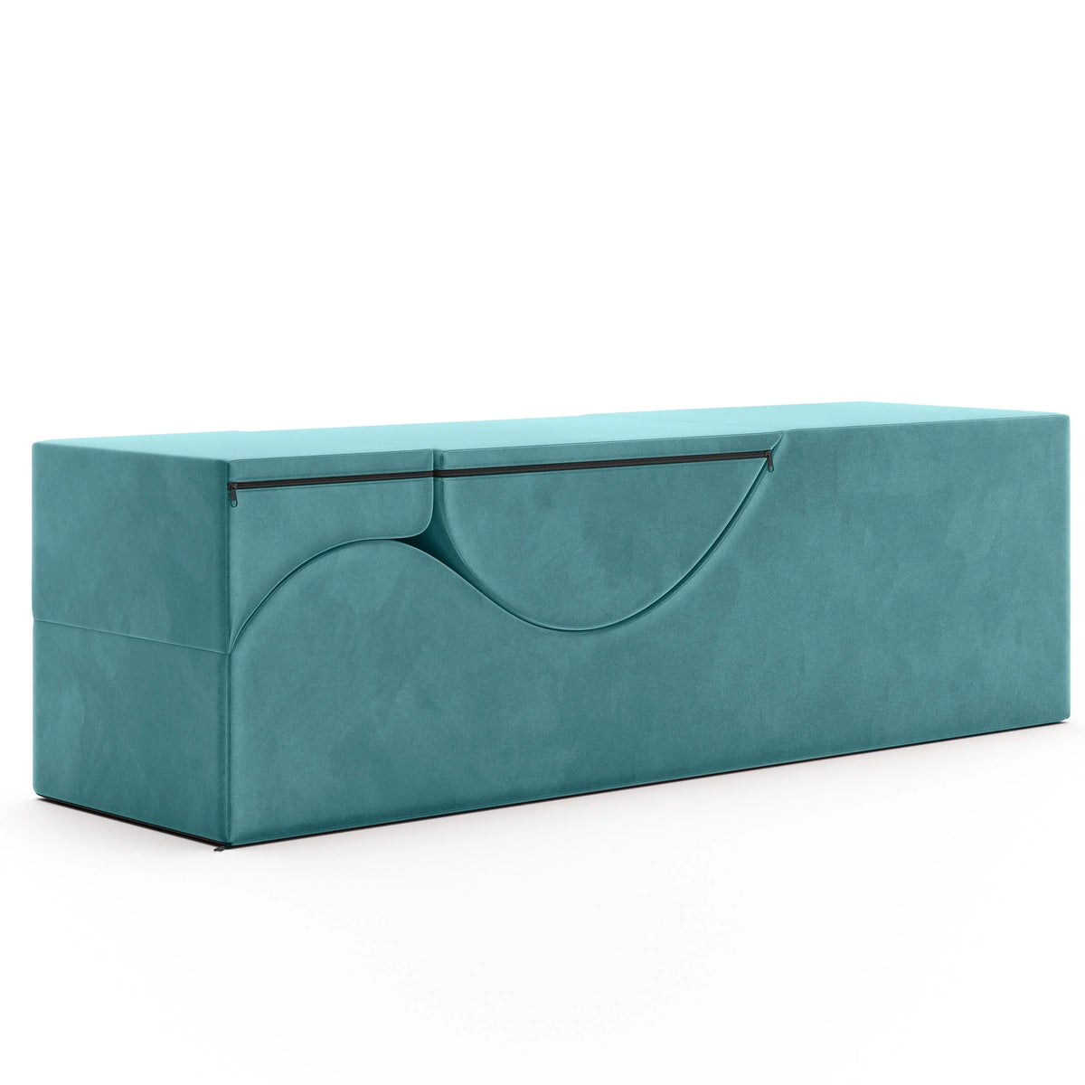 Avana Kami Méridienne convertible / yoga & massage - ottoman 2 en 1 avec fauteuil de yoga escamotable dissimulé, microvelours - N/A