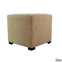 MJL Furniture Text2 Olivia ottoman carré capitonné 4 boutons