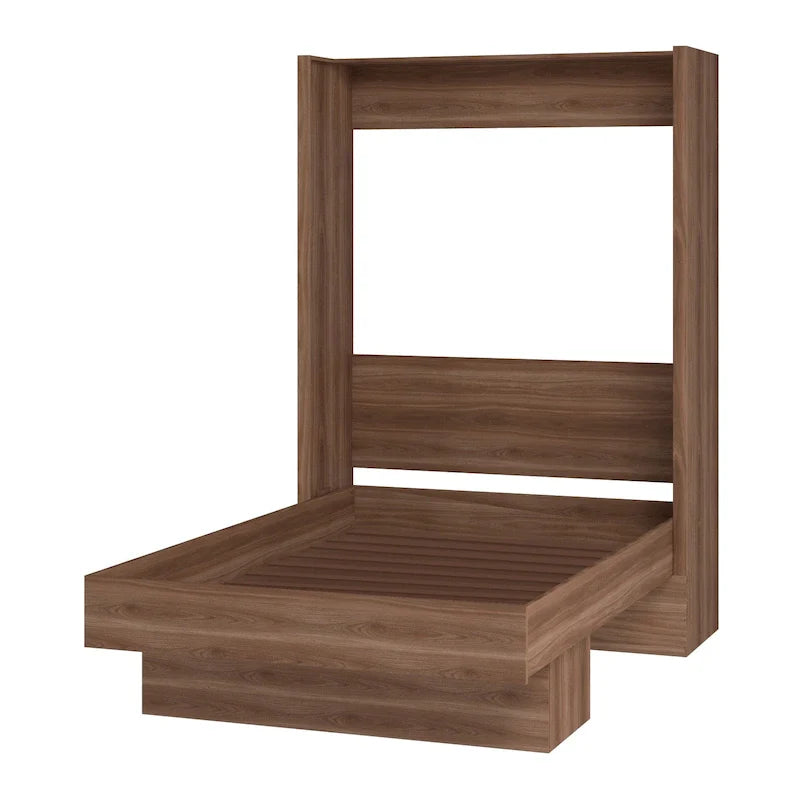 Oakland Living Easy Lift Lit escamotable contemporain Queen brésilien avec étagère