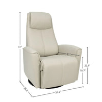 Fjords Urban Fauteuil inclinable balançoire en cuir