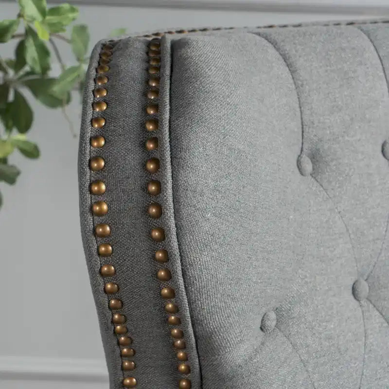Walder Fauteuil inclinable en tissu capitonné à clous décoratifs par Christopher Knight Home