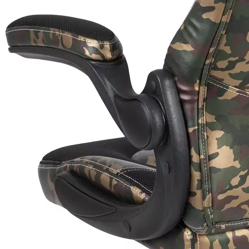 Chaise gaming Flash Furniture X10 de course de bureau ergonomique pour ordinateur PC, chaise pivotante réglable avec accoudoirs relevables