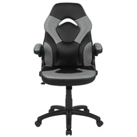 Fauteuil de bureau ergonomique pivotant réglable Flash Furniture X10 pour gamer avec accoudoirs relevables