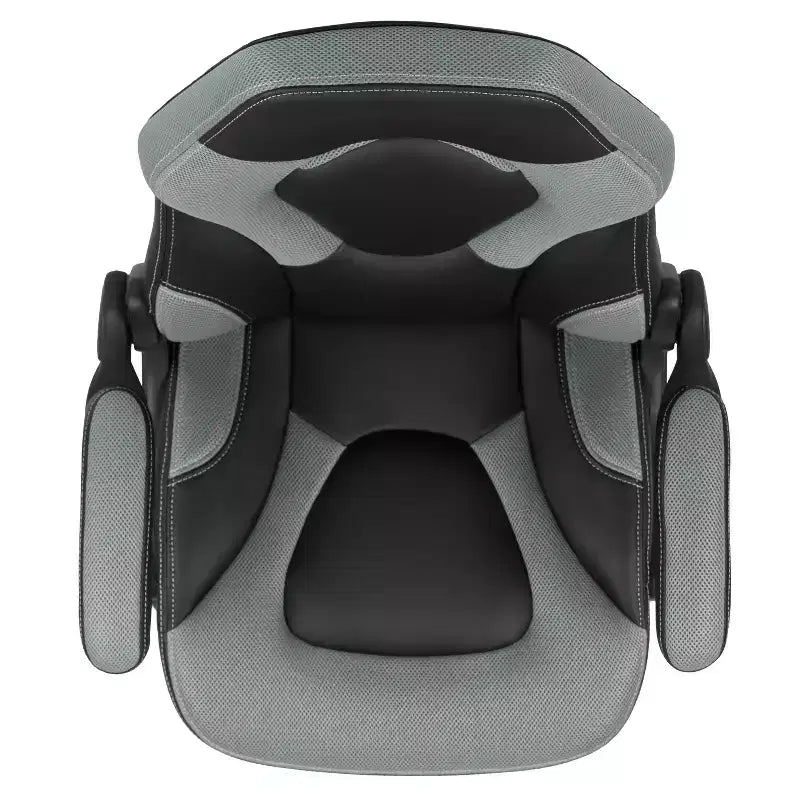 Chaise gaming Flash Furniture X10 de course de bureau ergonomique pour ordinateur PC, chaise pivotante réglable avec accoudoirs relevables