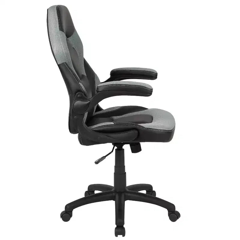 Fauteuil de bureau ergonomique pivotant réglable Flash Furniture X10 pour gamer avec accoudoirs relevables