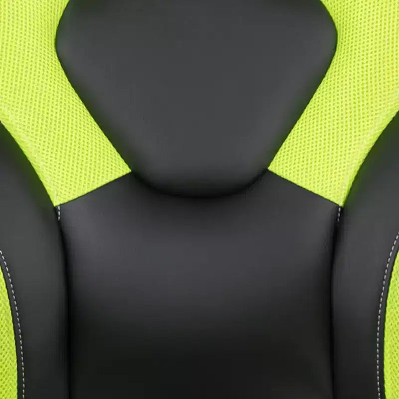 Chaise gaming Flash Furniture X10 de course de bureau ergonomique pour ordinateur PC, chaise pivotante réglable avec accoudoirs relevables