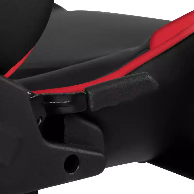 Chaise de jeu ergonomique Emma et Oliver Racing avec dossier entièrement inclinable en cuir synthétique rouge