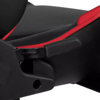 Chaise de jeu ergonomique Emma et Oliver Racing avec dossier entièrement inclinable en cuir synthétique rouge