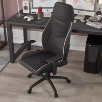 Chaise gaming 24/7 Shop At Home Ansar en similicuir à surpiqûres losange