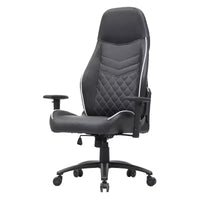Chaise gaming 24/7 Shop At Home Ansar en similicuir à surpiqûres losange