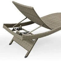 Chaise longue en osier toutes saisons - lot de 2