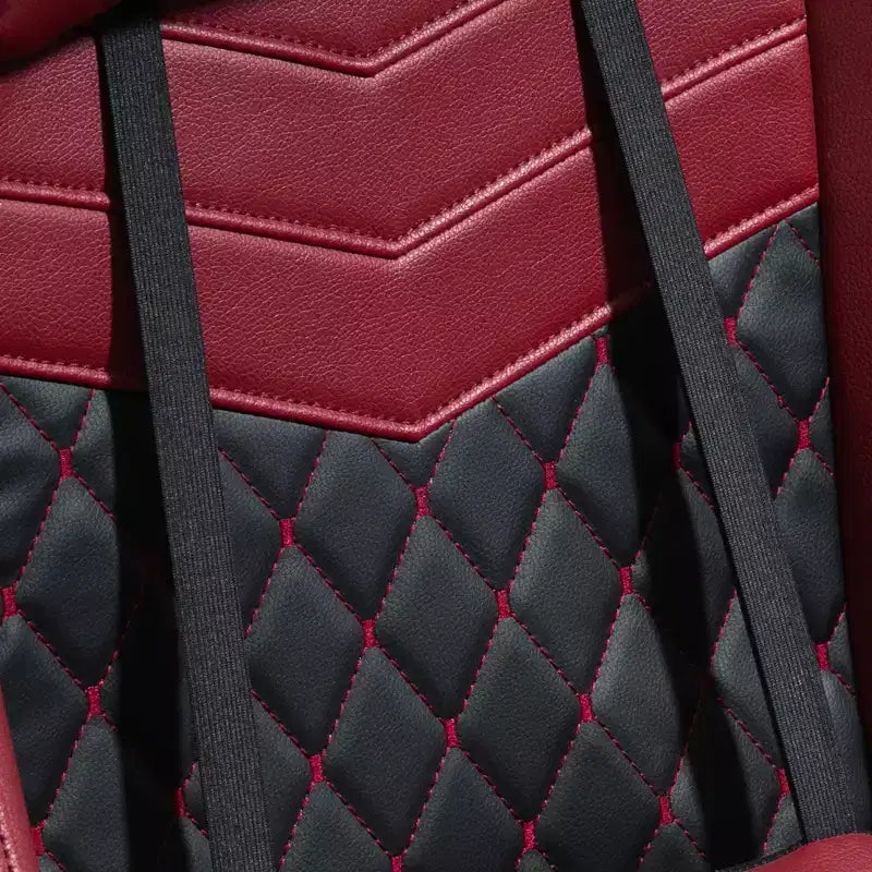 Vinsetto Chaise de jeu racing en cuir PU Diamond, chaise de bureau gamer à dossier haut, fauteuil inclinable pivotant avec repose-pieds, support lombaire, hauteur réglable