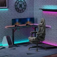 Vinsetto Chaise de jeu racing en cuir PU Diamond, chaise de bureau gamer à dossier haut, fauteuil inclinable pivotant avec repose-pieds, support lombaire, hauteur réglable