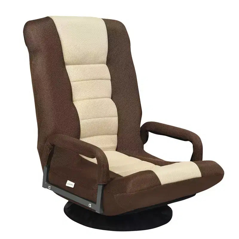 Chaise gaming de sol pivotante à 360° Costway avec dossier pliable et réglable