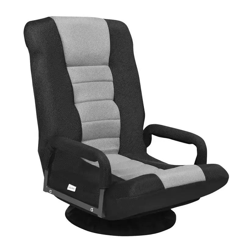 Chaise gaming de sol pivotante à 360° Costway avec dossier pliable et réglable