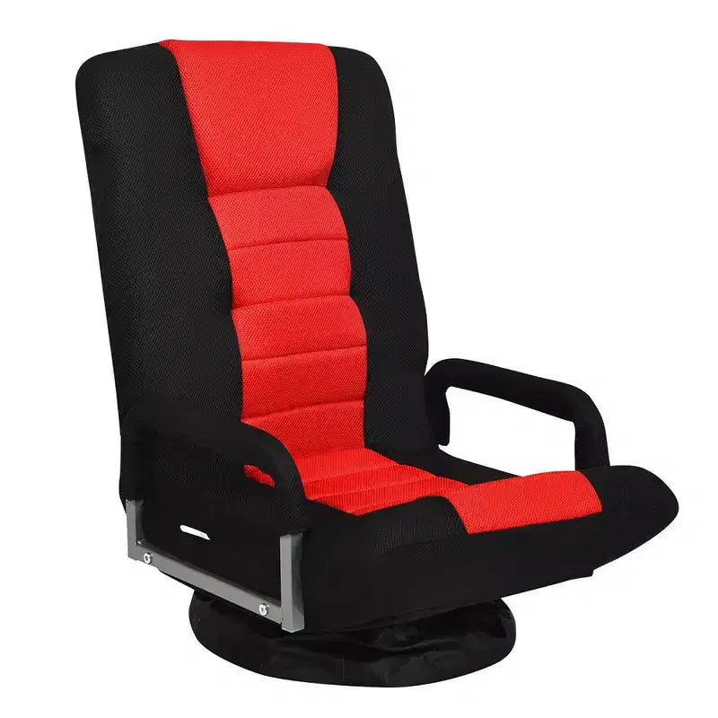 Chaise gaming de sol pivotante à 360° Costway avec dossier pliable et réglable