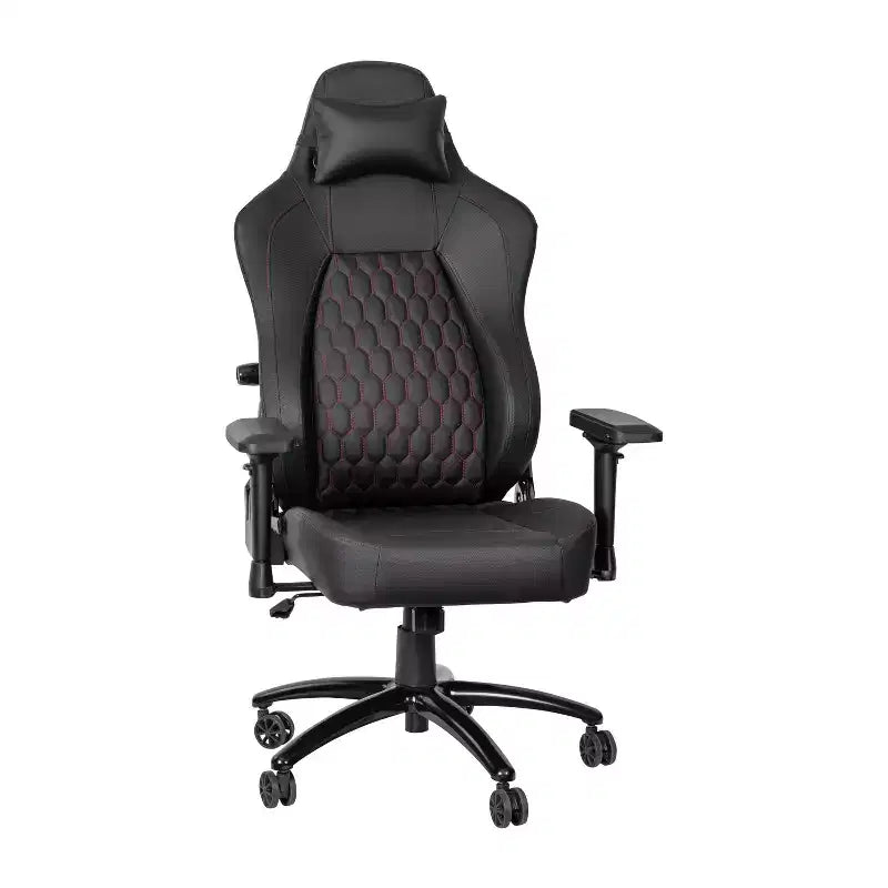 Flash Furniture Falco Chaise de jeu ergonomique à dossier haut réglable avec accoudoirs 4D, oreiller appui-tête et support lombaire réglable