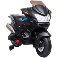 Aosom Moto pour enfants avec roulettes d'apprentissage, jouet à enfourcher au design moteur rugissant pour les 3-8 ans, mini moto haute adhérence avec lumière et musique