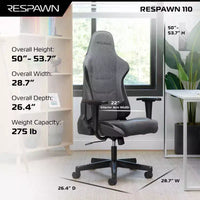 Chaise gaming ergonomique RESPAWN 110