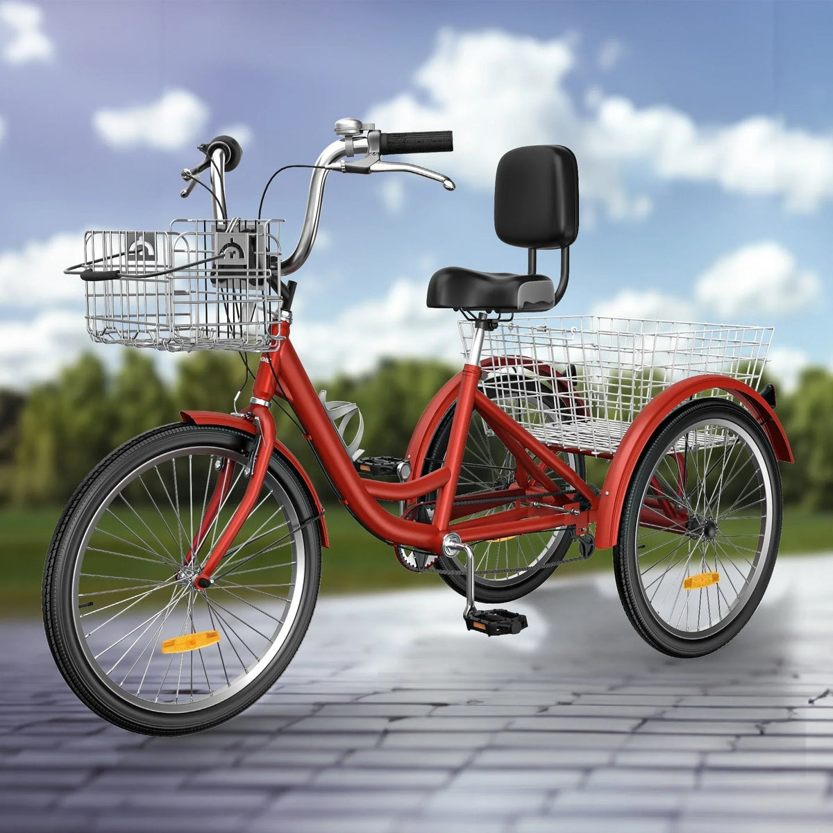 Tricycle adulte 26 vélo 3 roues 7 vitesses Trike