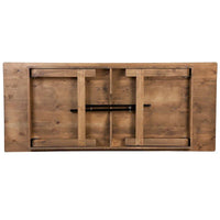 Ensemble de table de ferme pliante rustique 8' x 40 avec 10 chaises à dossier croisé et coussins