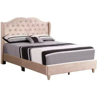 Lit à panneaux capitonné complet Passion Furniture Joy Jewel
