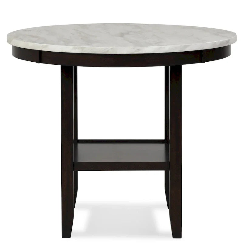 New Classic Furniture Reginald Ensemble de comptoir rond 5 pièces
