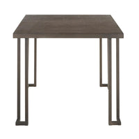 Table de salle à manger industrielle en bois et métal Arturio Carbon Loft